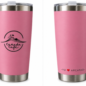 TUMBLER CAÑADA CAFE YO AMO ARCATAO (rosado mate) 20 OZ